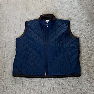 Peter Millar Dark Blue Quilted Vest